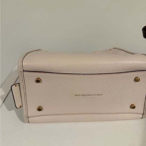 Coach Ivory and Chocolate Leather Satchel - Picture 2 of 4